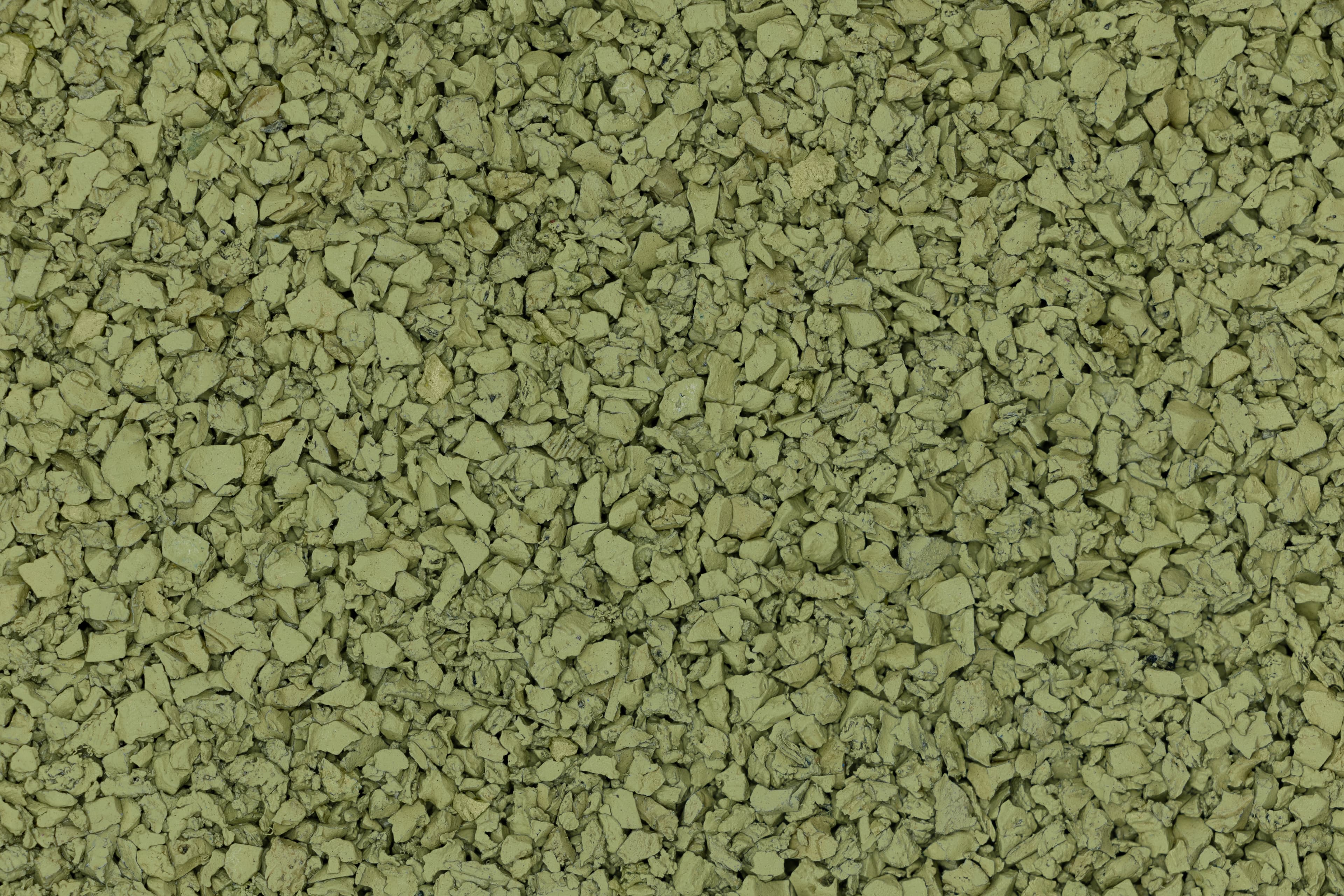 Светло-зеленая резиновая крошка