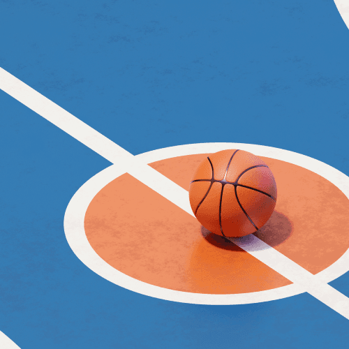 Схема баскетбольной площадки