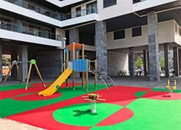 Каучуковое покрытие для спортивной площадки