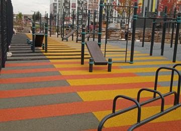 Применение резиновой крошки